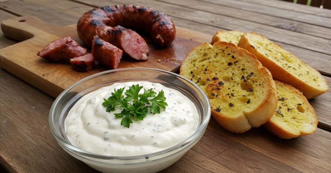 A estrela do churrasco não é a carne… é esse creme de alho!