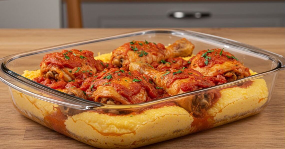 Frango ensopado com polenta: combinação perfeita