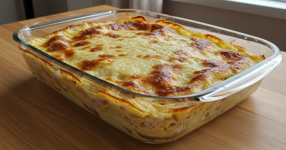 Lasanha fácil de frango com requeijão que vai surpreender