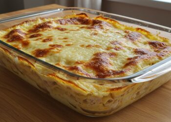 Lasanha fácil de frango com requeijão que vai surpreender