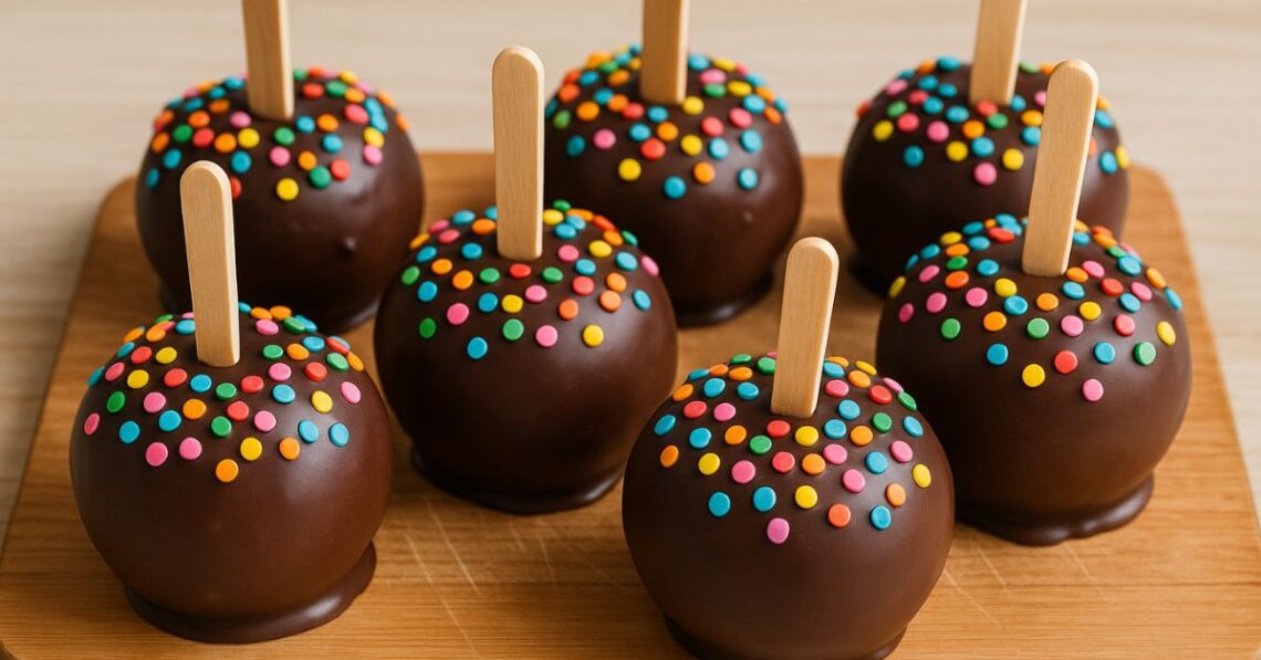 Maçã do amor com chocolate: fácil, linda e deliciosa!