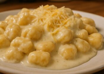 Como fazer nhoque ao molho de queijo fácil e delicioso