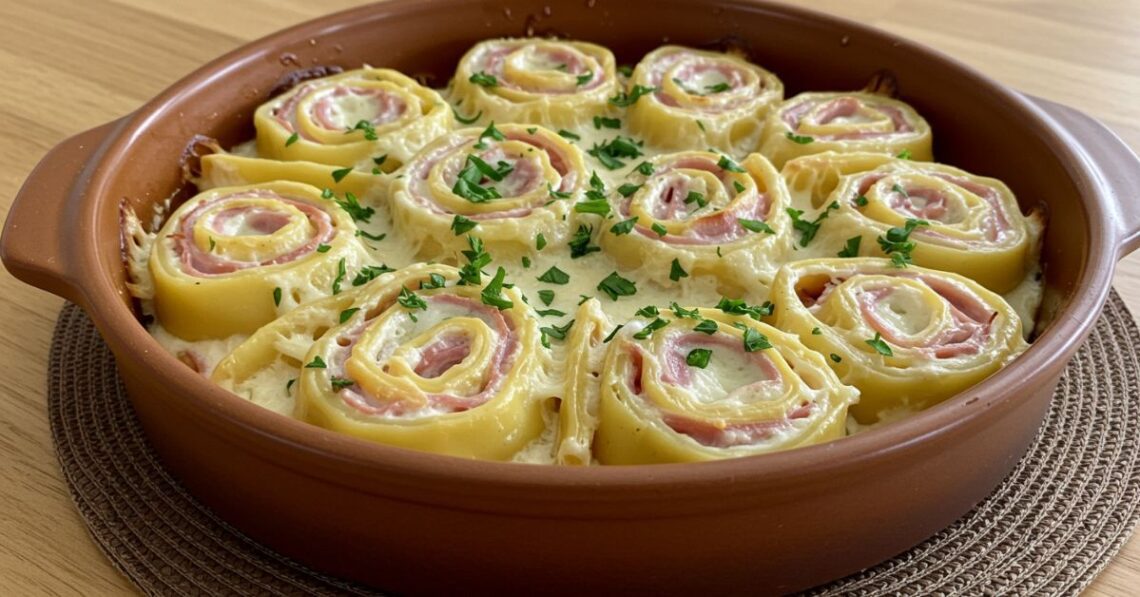 Jantar especial? Faça esse rondelli de presunto e queijo com molho branco