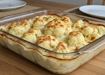 Couve-flor com molho branco e queijo: uma delícia no forno