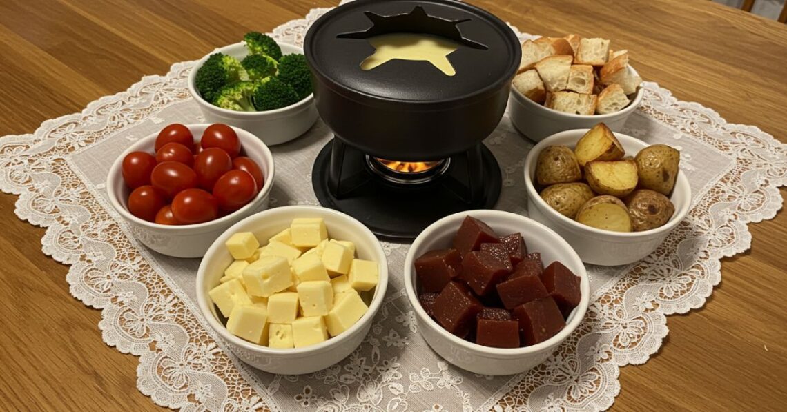 Receita fácil de fondue de queijo para o dia dos namorados