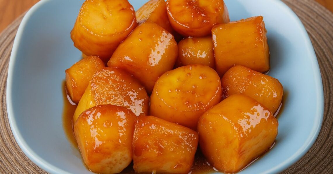 Batata-doce caramelizada fácil de fazer e muito saborosa