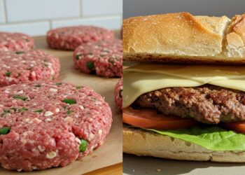 Hambúrguer fit com aveia que dá pra fazer e congelar