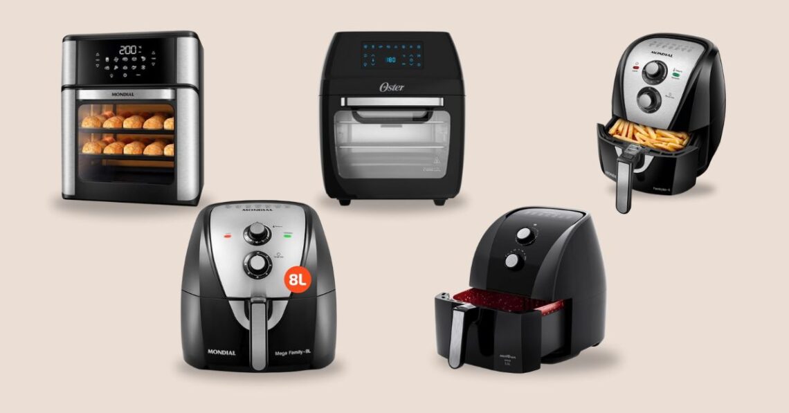 As 5 Air Fryers mais vendidas da Amazon em julho de 2025