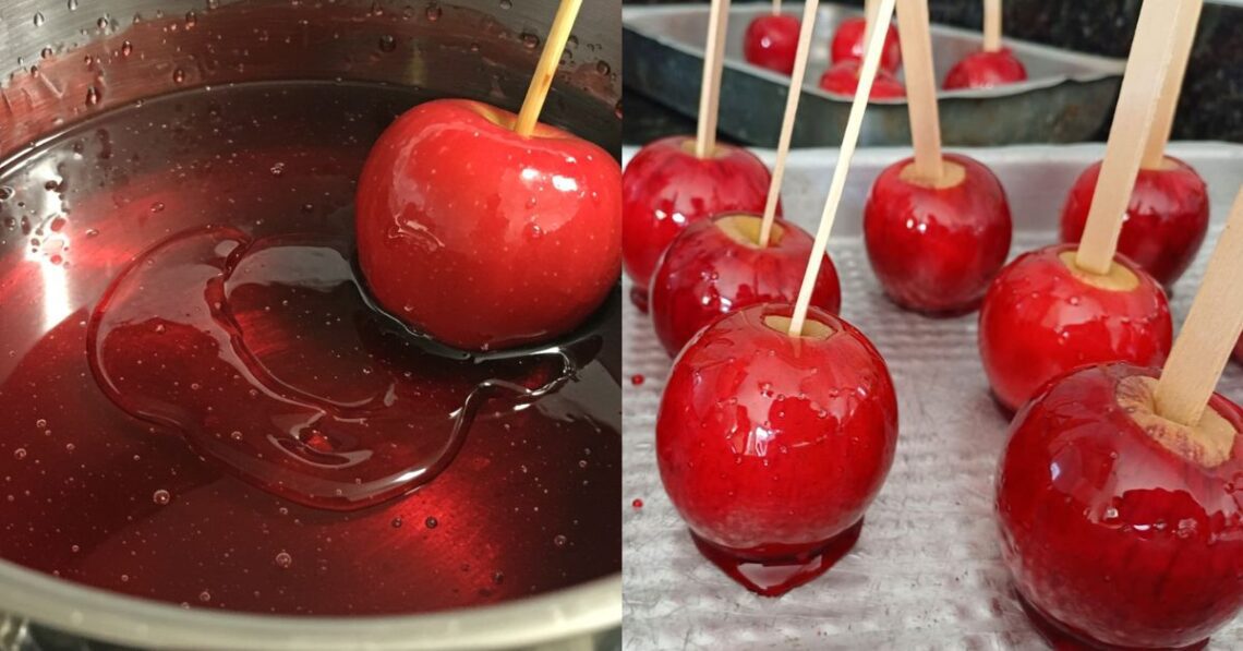 Como fazer a calda da maçã do amor que todo mundo ama