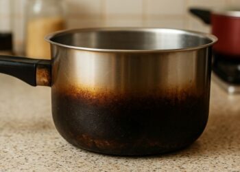 Panela ficou preta? Veja por que isso acontece e como limpar