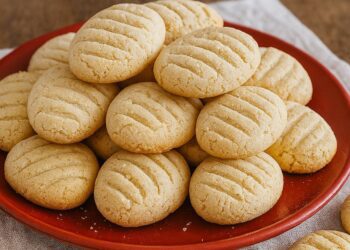 Bolachinha de polvilho doce com coco que derrete na boca