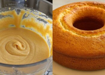 Bolo de laranja de liquidificador que fica macio e delicioso