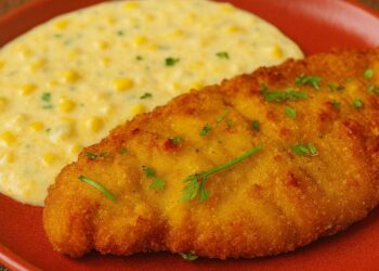 Este frango empanado com creme de milho vai virar seu novo prato favorito