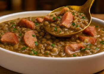 Lentilha com calabresa e bacon: simples de fazer e perfeita para o dia a dia