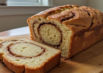 Pão de canela fofinho e muito saboroso