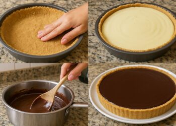 Torta de maracujá com chocolate perfeita para o fim de semana