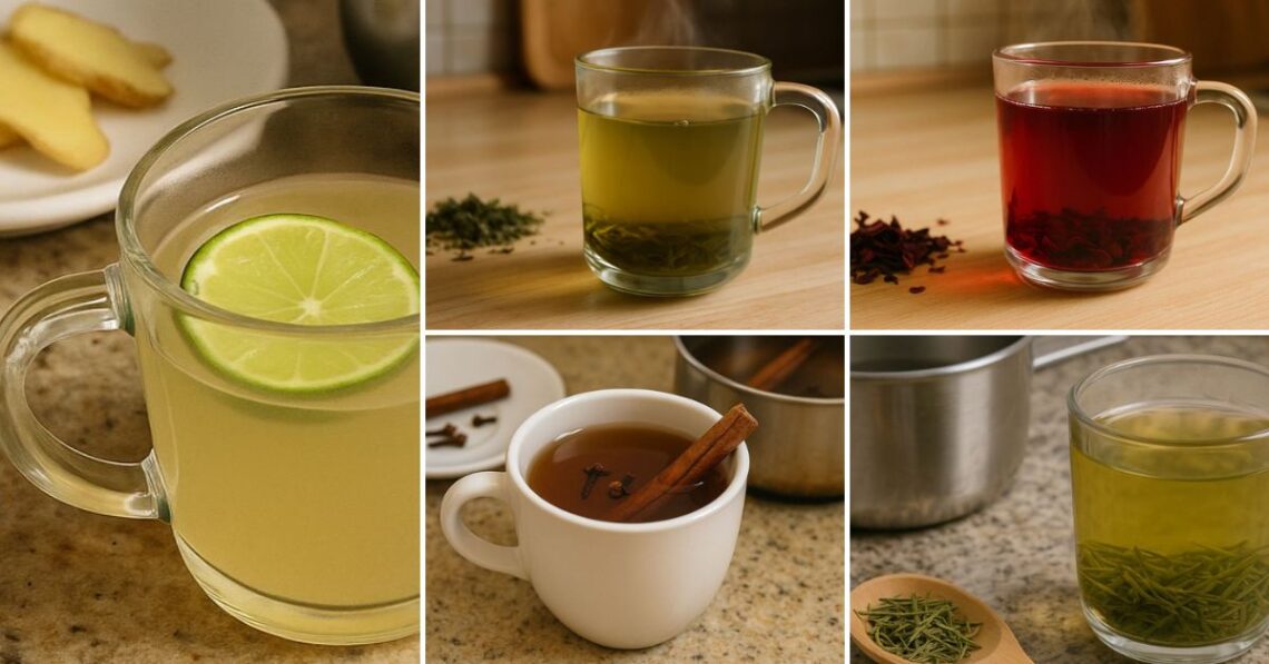 5 chás que ajudam a emagrecer: benefícios, como fazer e cuidados