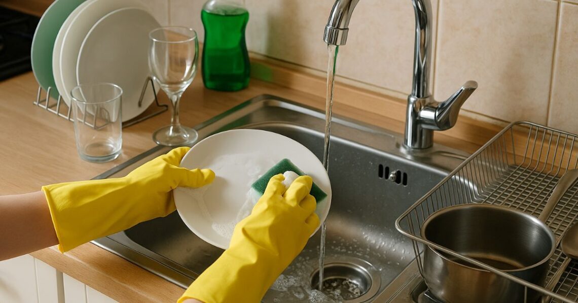 O jeito certo de lavar louça rápido e sem bagunça