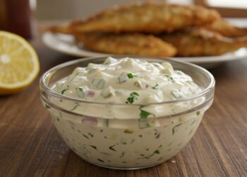 Molho tártaro caseiro cremoso e fácil de fazer