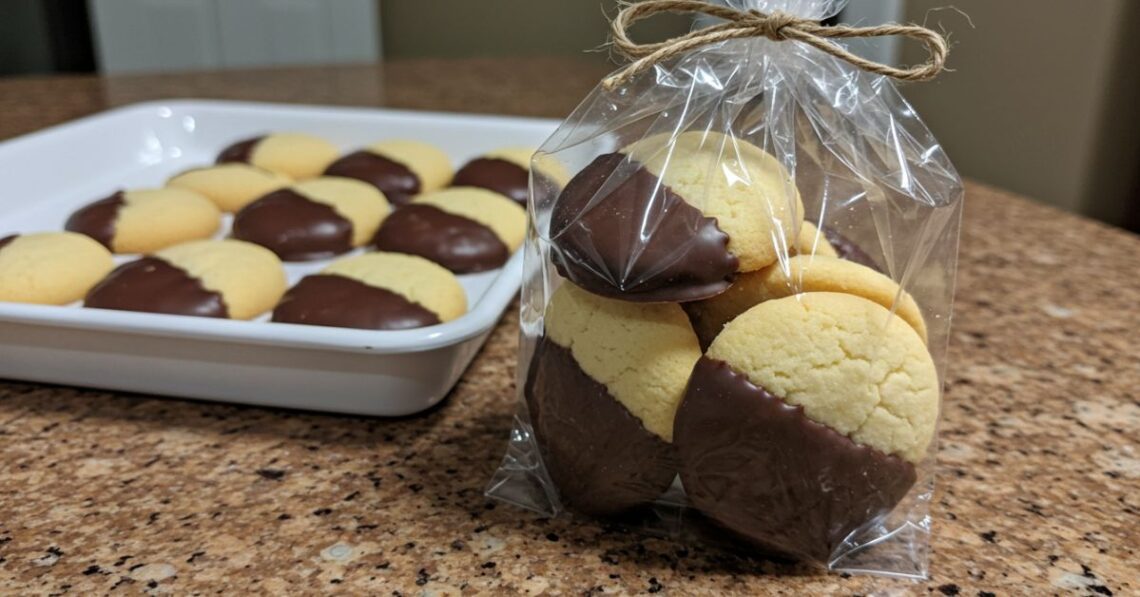 Biscoito amanteigado com chocolate: sirva no café, presenteie ou venda