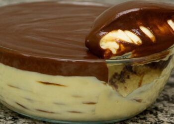 Pavê de nata com ganache: a combinação perfeita de cremosidade e sabor