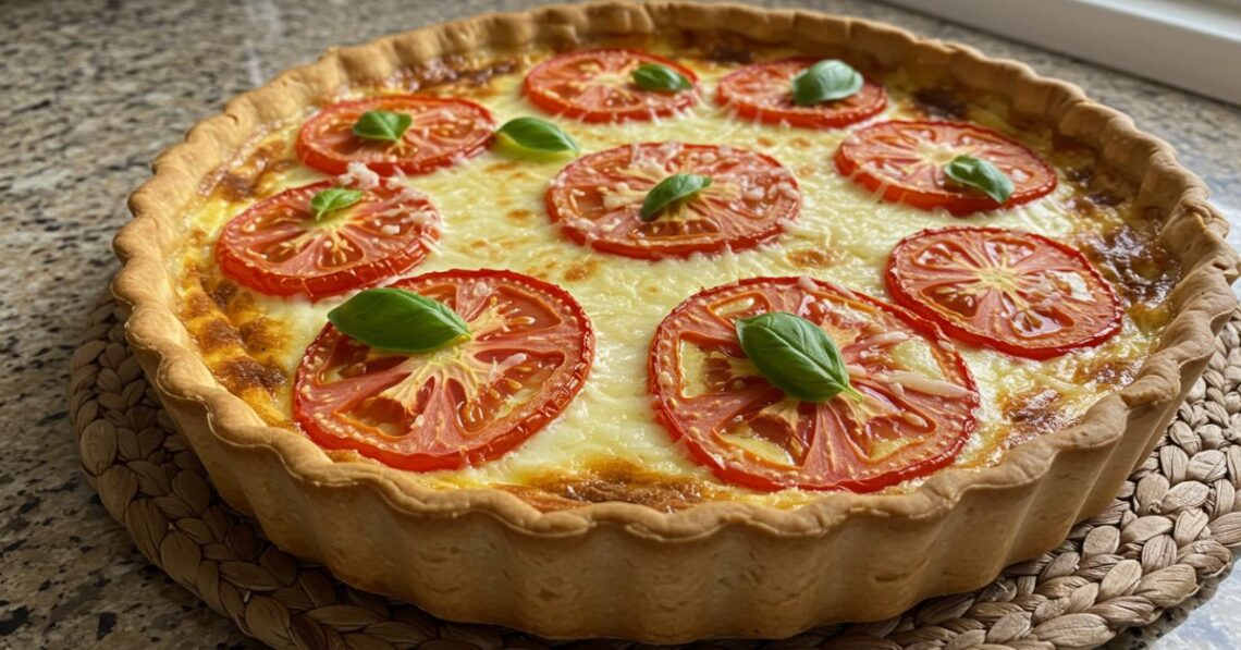 Receita de quiche à marguerita com massa crocante e recheio cremoso