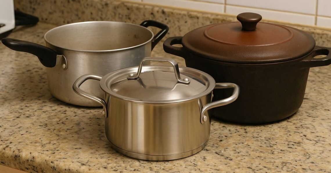 Qual a diferença entre panela de inox, alumínio e ferro?