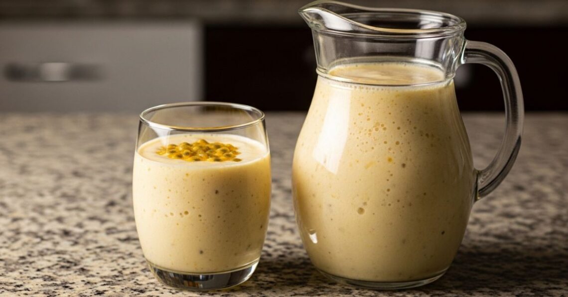 Batida de maracujá cremosa: refrescante, doce e fácil de preparar