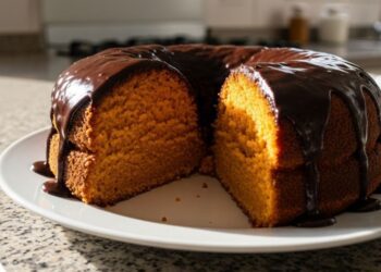 Bolo de cenoura com chocolate fit: opção saudável para o dia a dia
