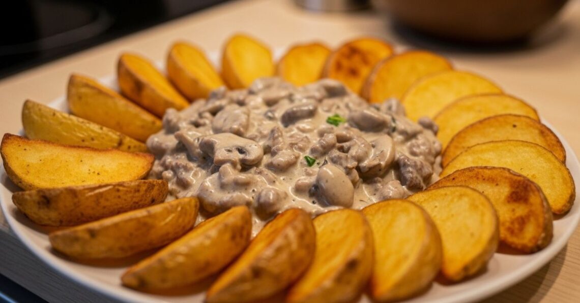 Estrogonofe de carne com batata rústica: combinação que conquista