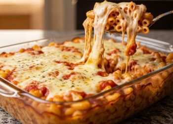 Macarrão de forno simples e rápido que fica super cremoso