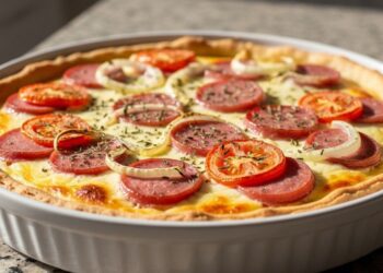 Quiche de calabresa: prática e deliciosa