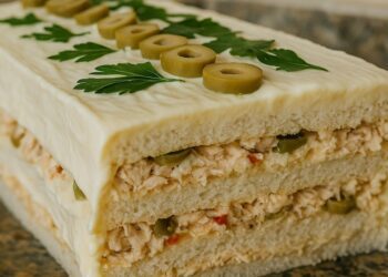 Torta fria de frango clássica que sempre faz sucesso